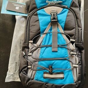 RockRain Blue and Gray Hydration Backpack